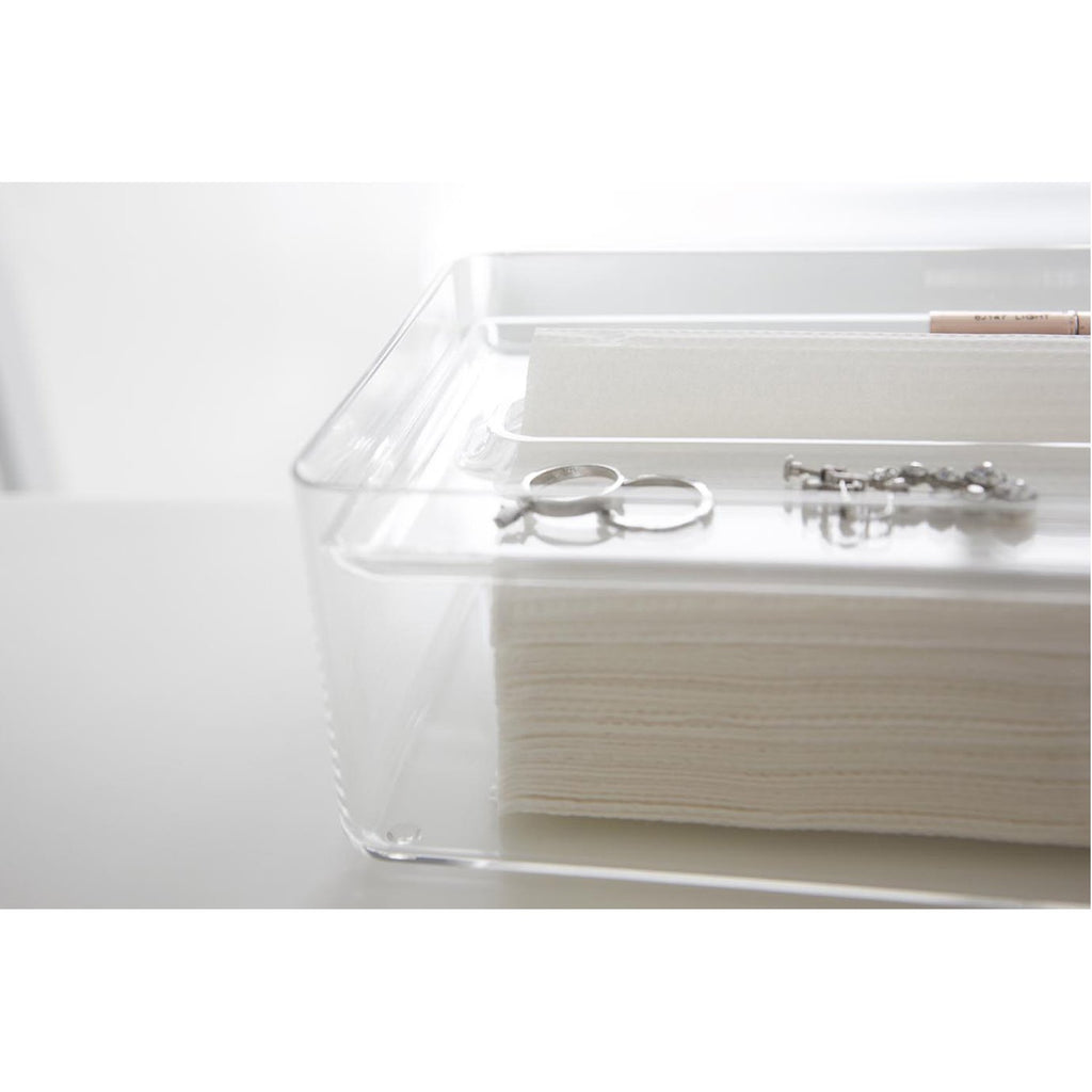 Luxe Transparent Tissue Box by Yamazaki