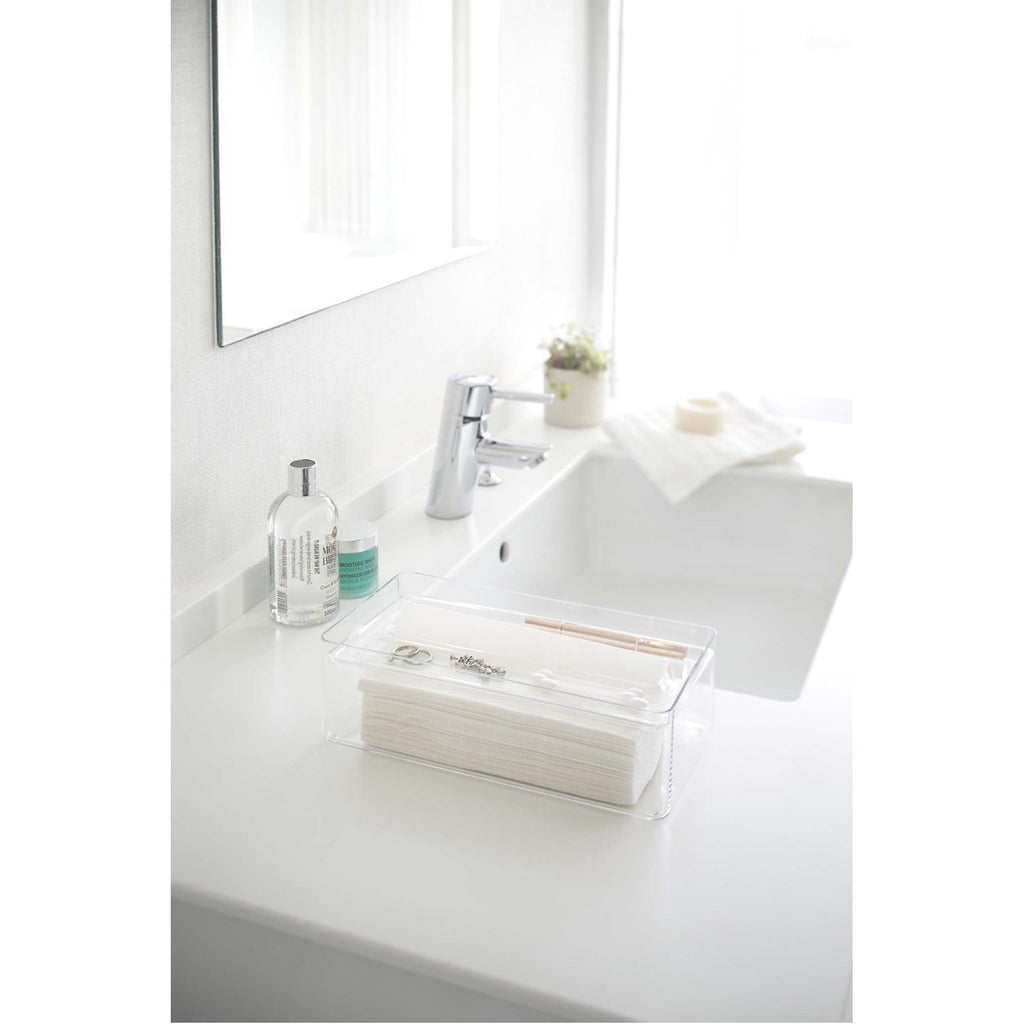 Luxe Transparent Tissue Box by Yamazaki