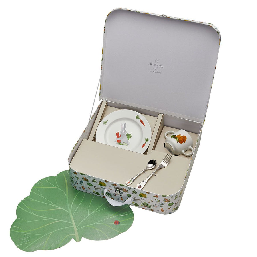 Friends of the Vegetable Garden Suitcase Plate & Mug Set  by Degrenne Paris