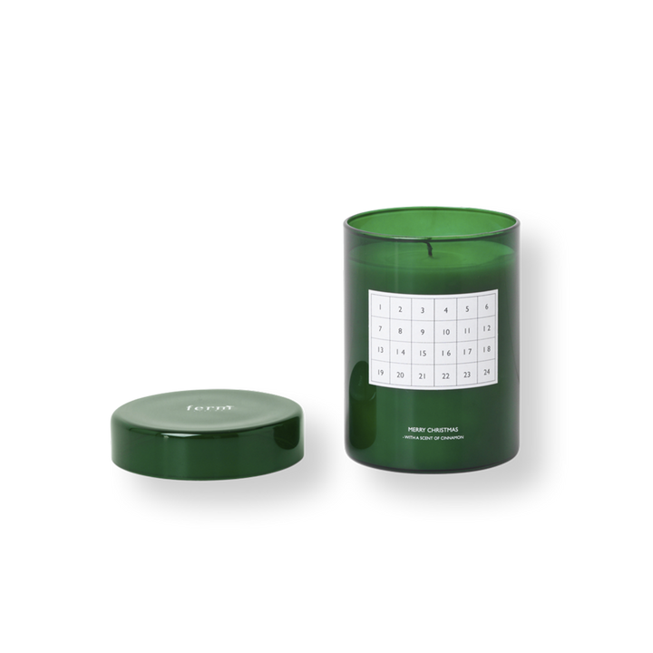 Scented Christmas Calendar Candle in Various Colors