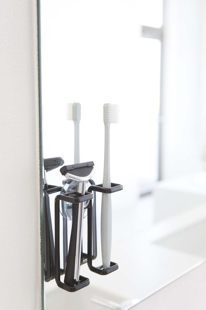 Tower Suction Cup Mounted Toothbrush Holder by Yamazaki