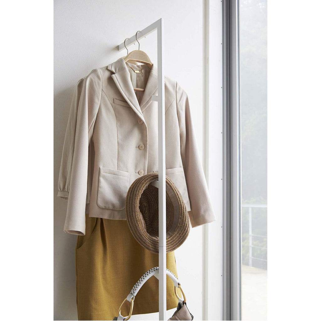 Line Leaning Slim Coat Hanger by Yamazaki
