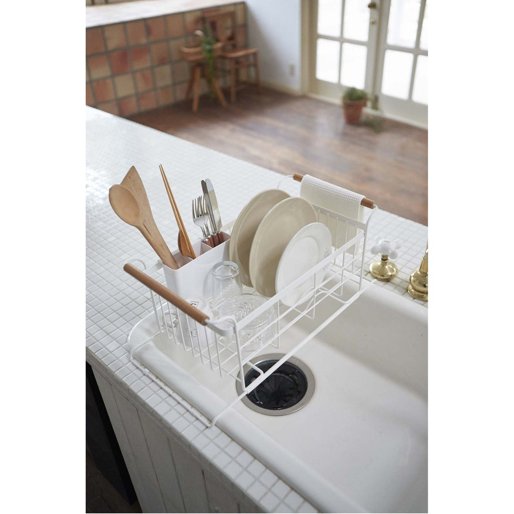 Tosca Over-the-Sink Dish Drying Rack - White Steel by Yamazaki