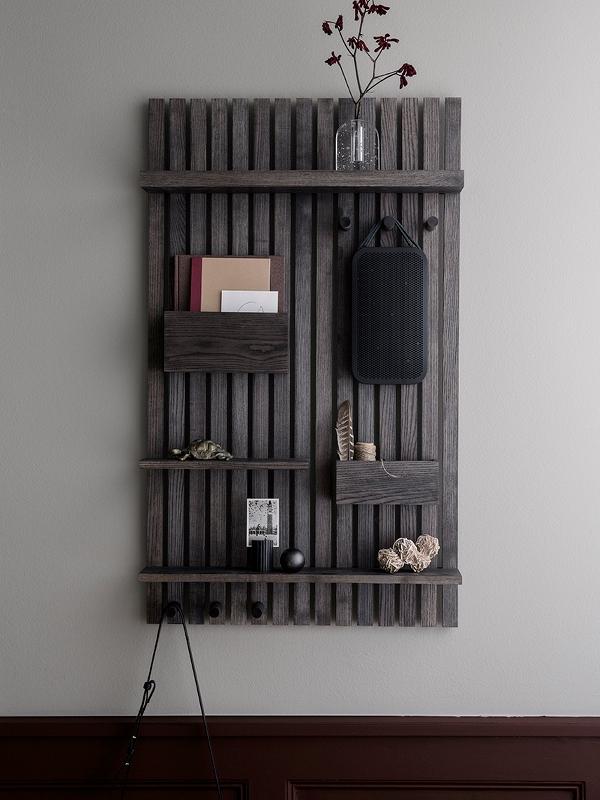 Wooden Multi Shelf in Stained Black by Ferm Living