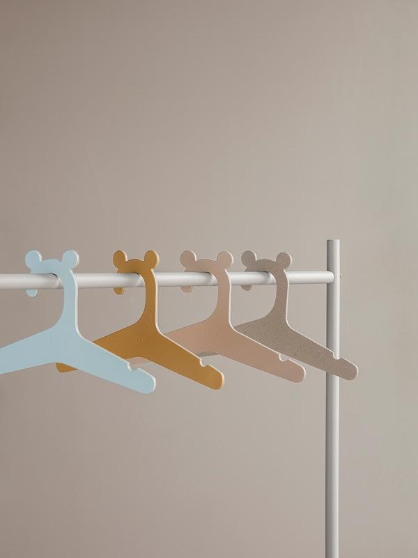 Set of 5 Kids Hanger in Curry by Ferm Living
