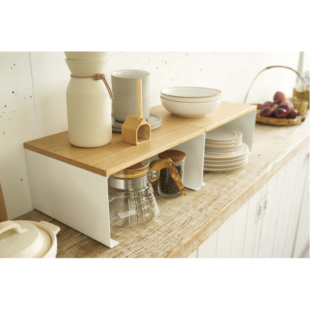 Tosca Wood-Top Stackable Kitchen Rack - Large by Yamazaki
