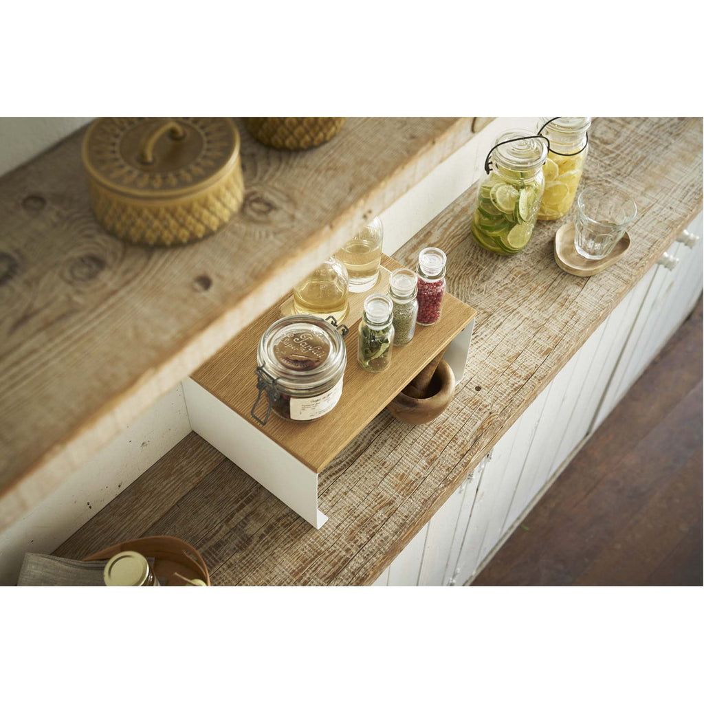 Tosca Wood-Top Stackable Kitchen Rack - Large by Yamazaki