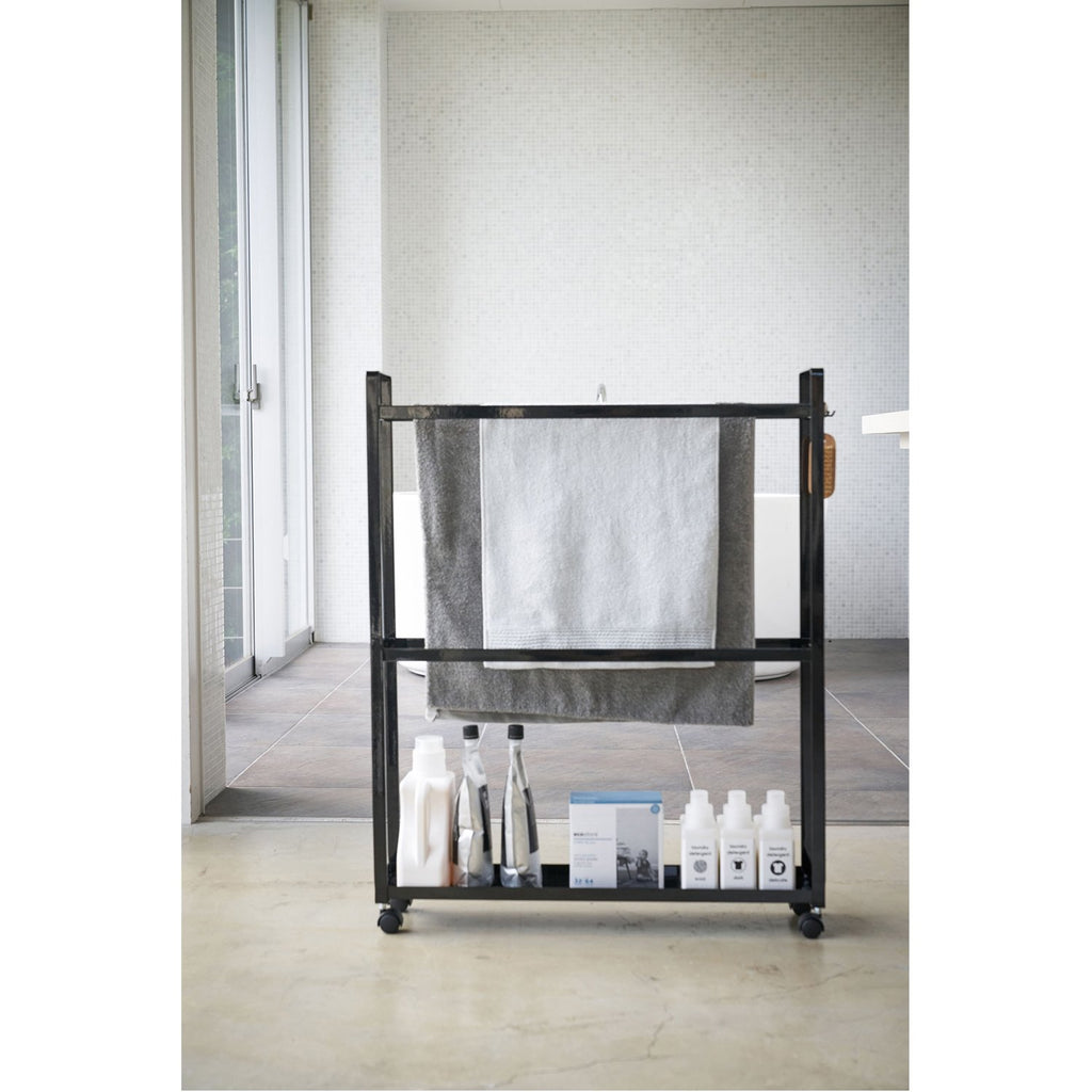 Tower Towel Rack and Bath Cart by Yamazaki