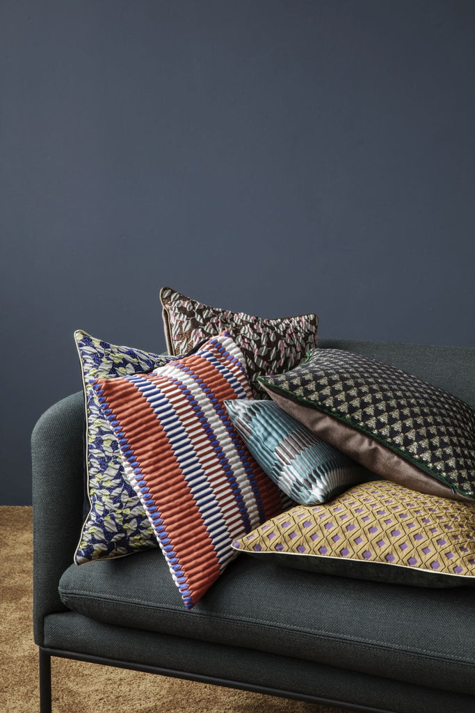 Mosaic Salon Cushion in Blue by Ferm Living