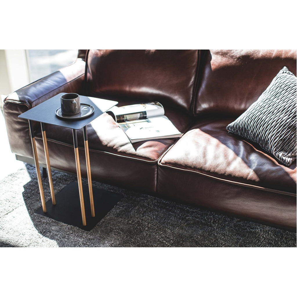 Plain Sliding Couch End Table by Yamazaki