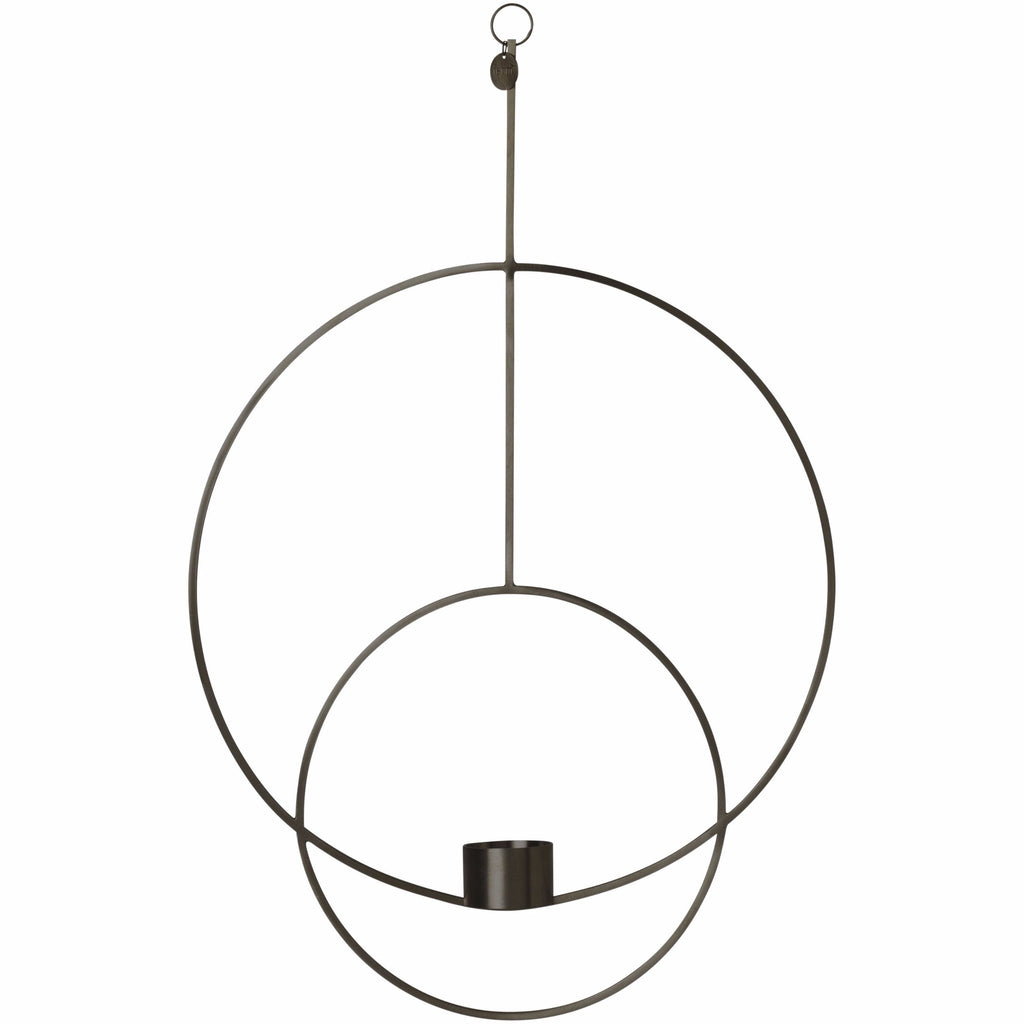 Circular Hanging Tealight Deco in Black by Ferm Living