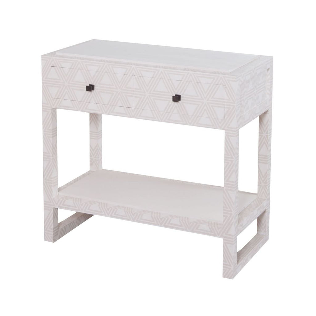 Bedford Fabric Wrapped 2 Drawer Bedside Table design by Lazy Susan