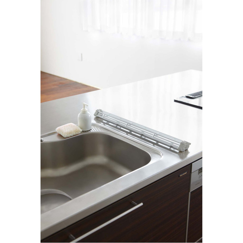Plate Over the Sink Folding Drying Rack by Yamazaki