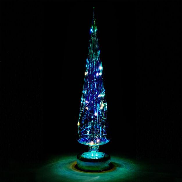 LED Lighted Tree in Teal
