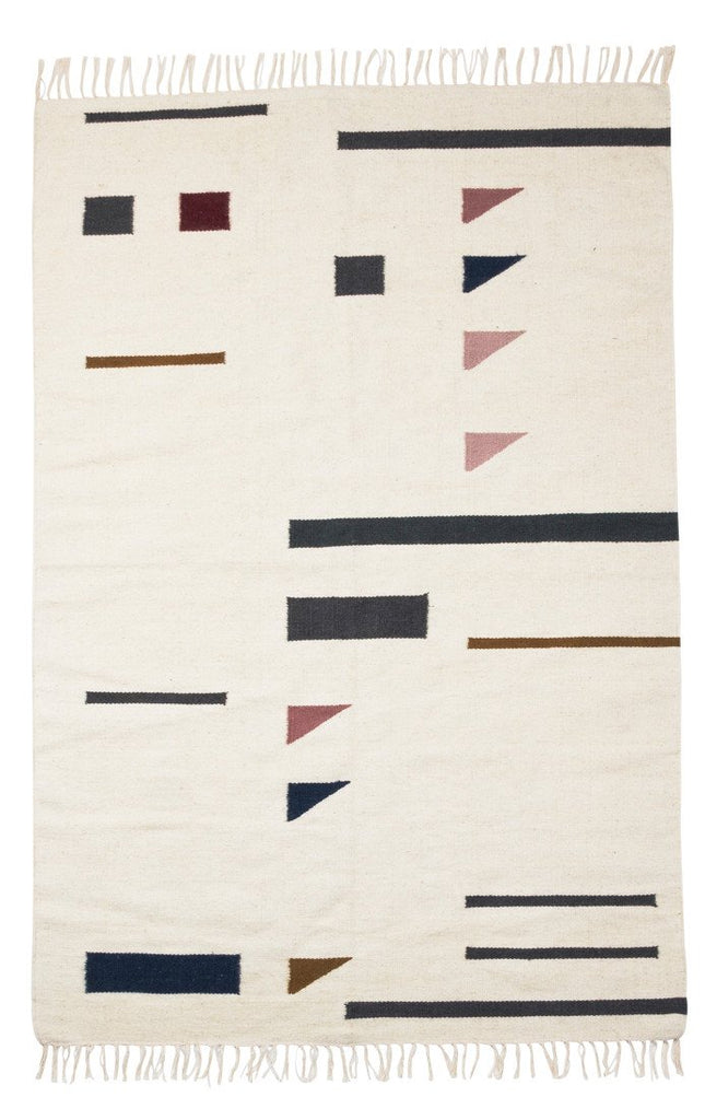 Kelim Rug in Color Triangles by Ferm Living