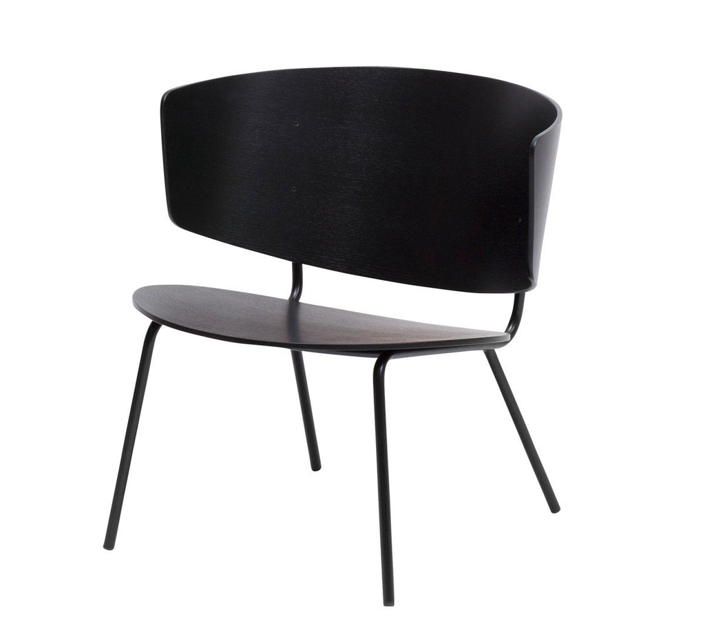 Herman Lounge Chair in Black by Ferm Living