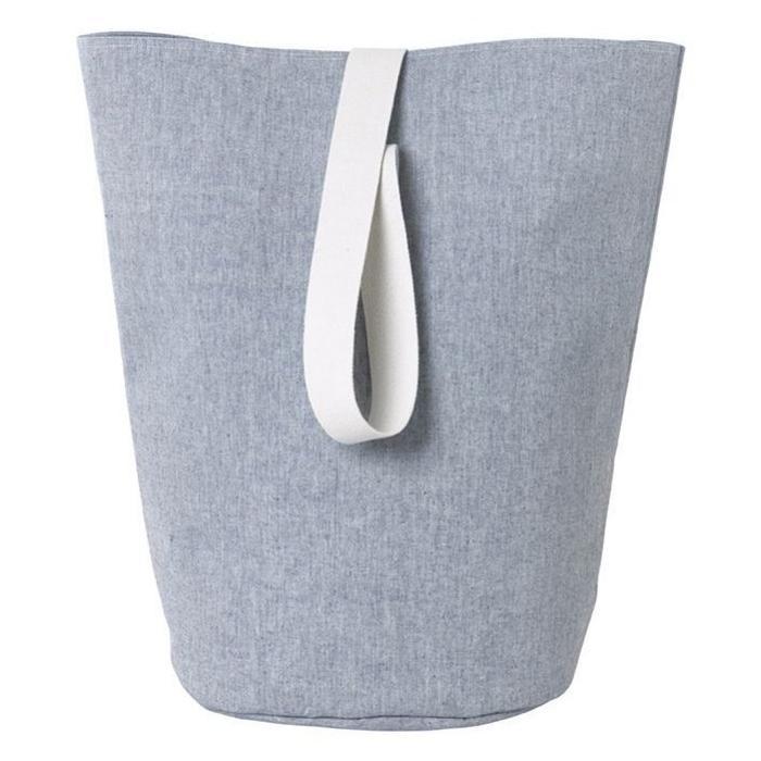 Large Chambray Basket in Blue by Ferm Living