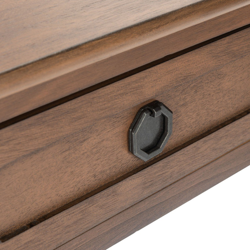 Allura 1-Drawer Accent Table in Brown