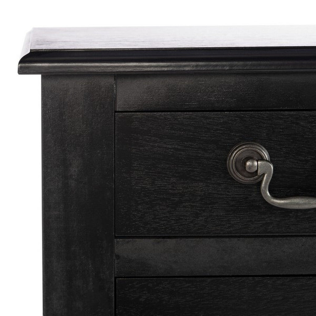 Athena 3-Drawer Console Table in Black
