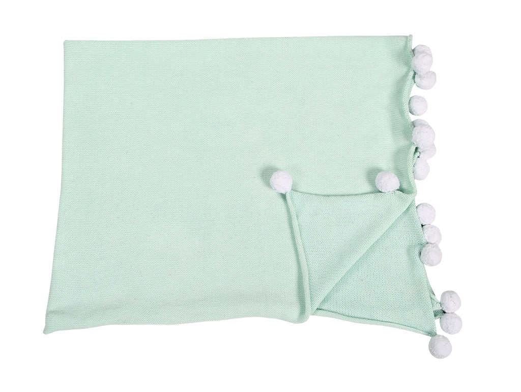 Bubbly Baby Blanket in Mint design by Lorena Canals