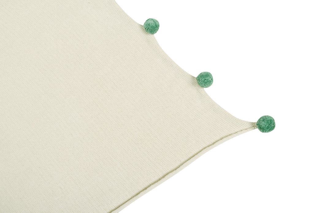 Bubbly Blanket in Natural & Green