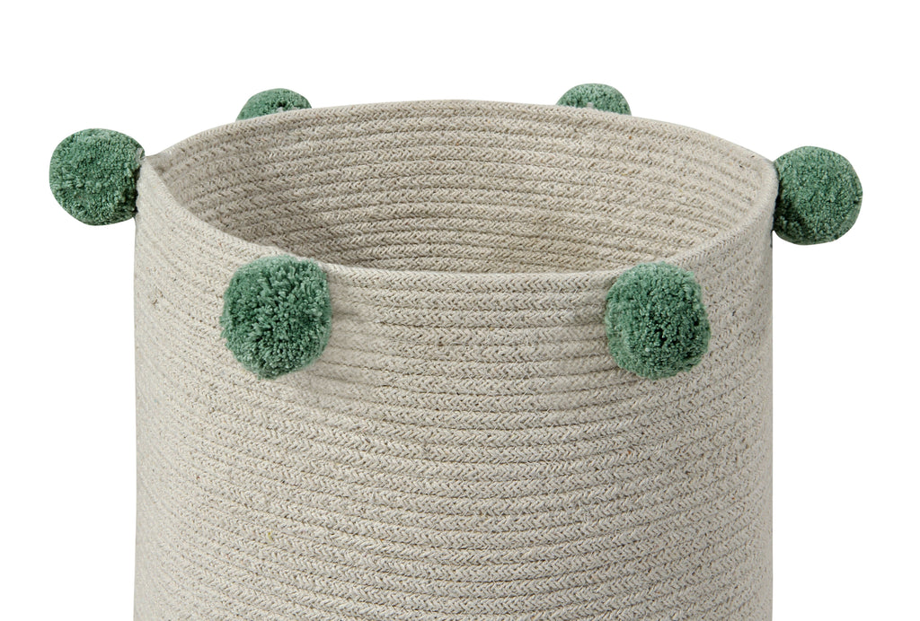 Bubbly Basket in Natural & Green design by Lorena Canals
