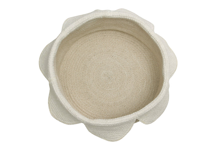 Petals Basket in Ivory & Natural