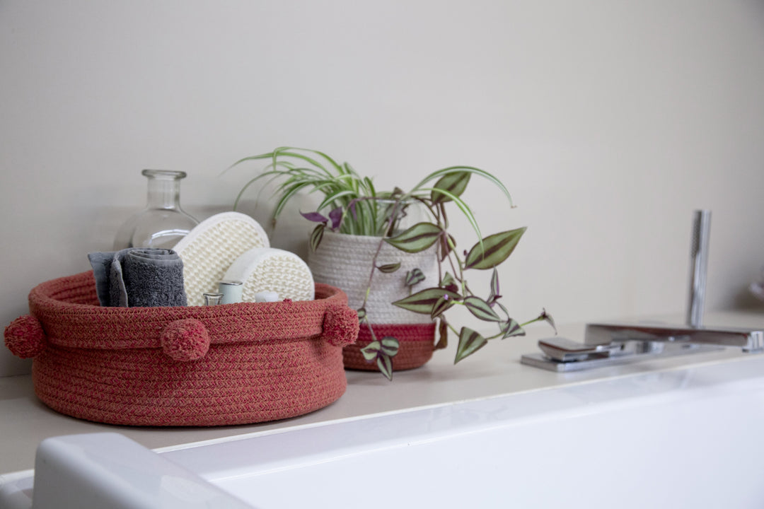 Mini Tricolor Basket in Natural