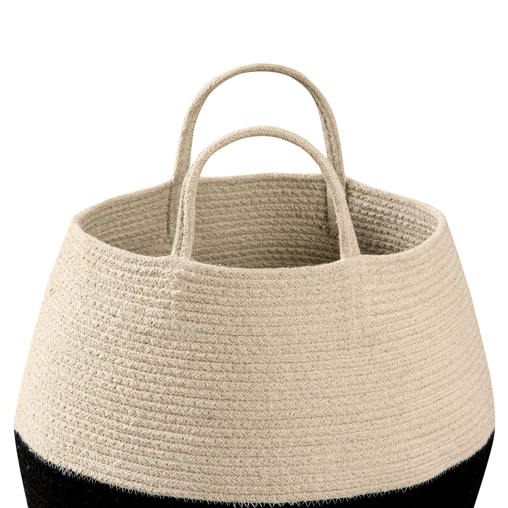 Zoco Basket in Black & Natural design by Lorena Canals