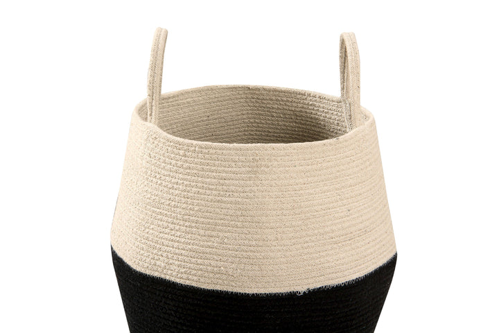 Zoco Basket in Black & Natural design by Lorena Canals