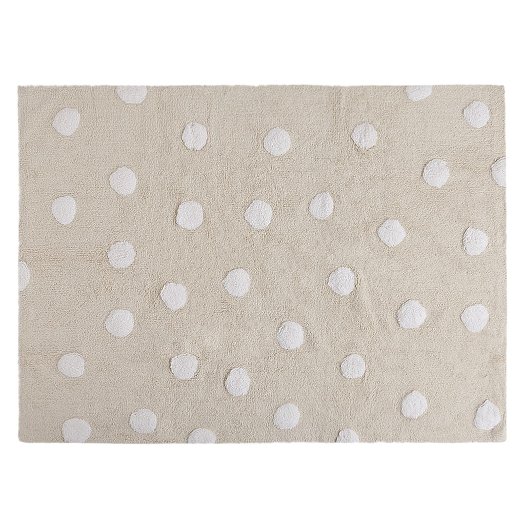 Polka Dots Rug in Beige & White design by Lorena Canals