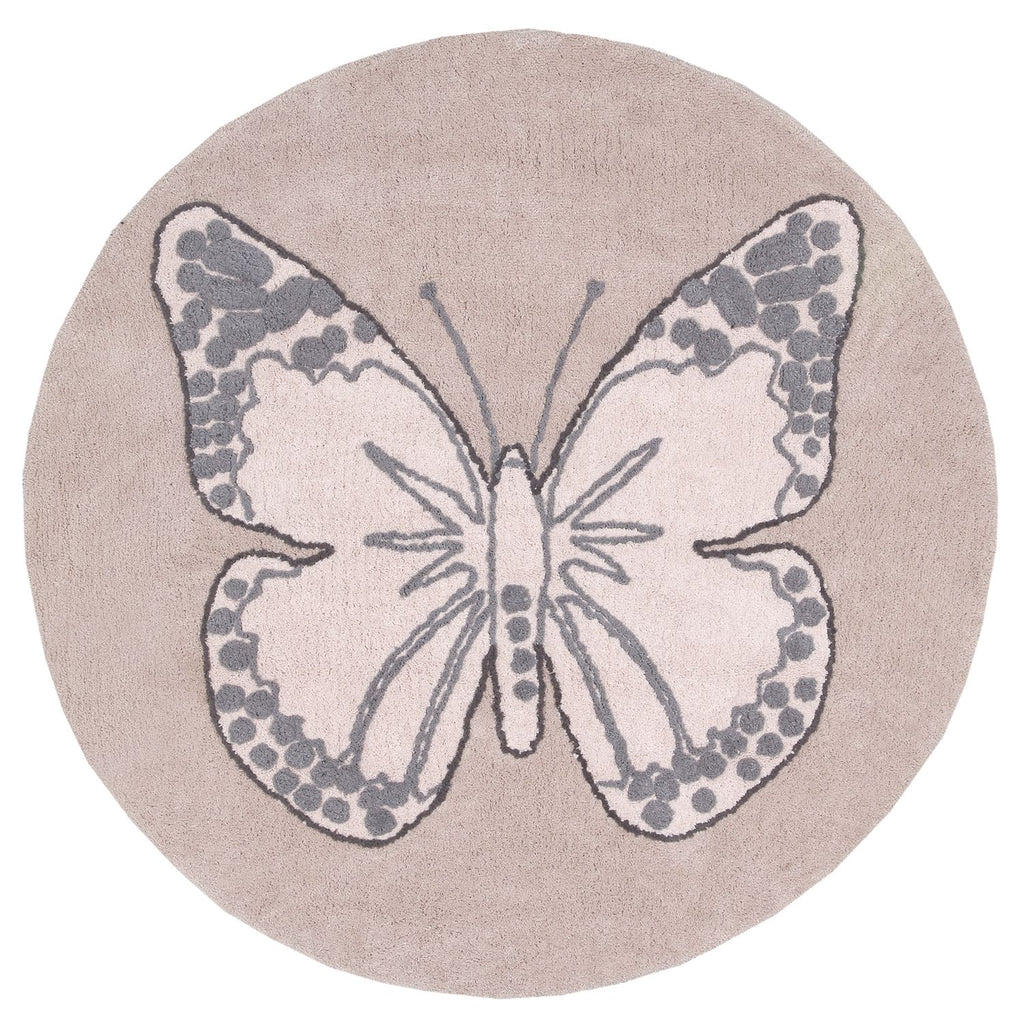 Butterfly Rug in Vintage Nude design by Lorena Canals