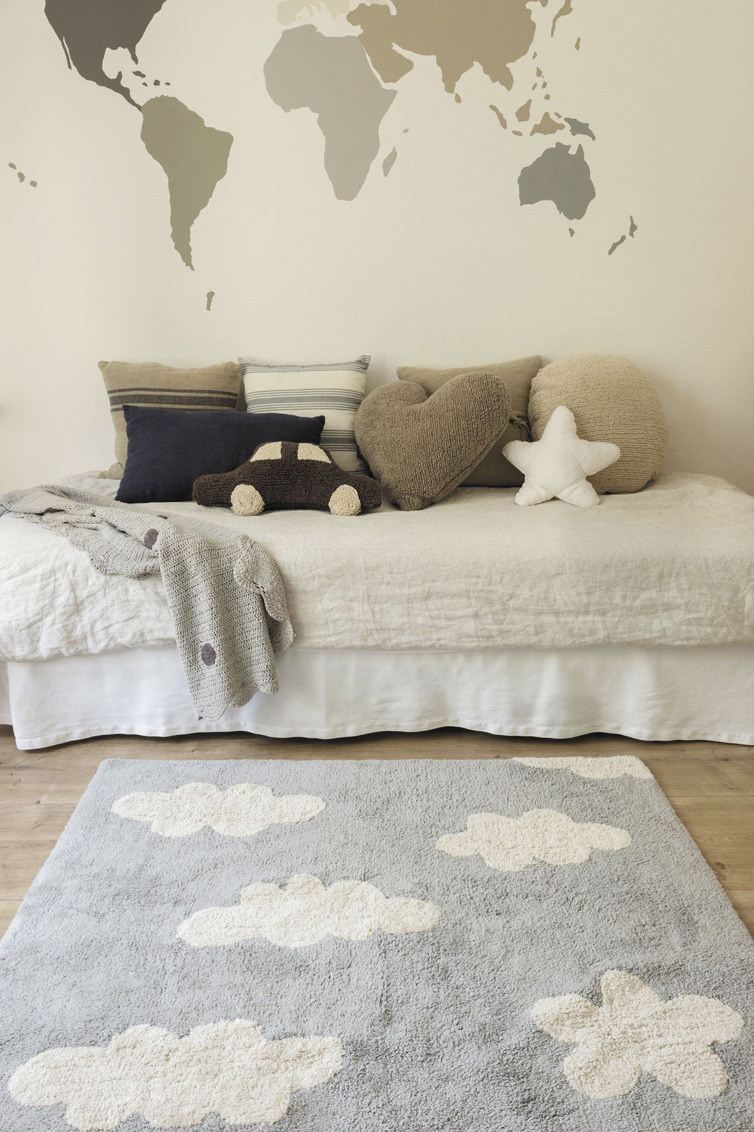 Clouds Rug in Grey design by Lorena Canals