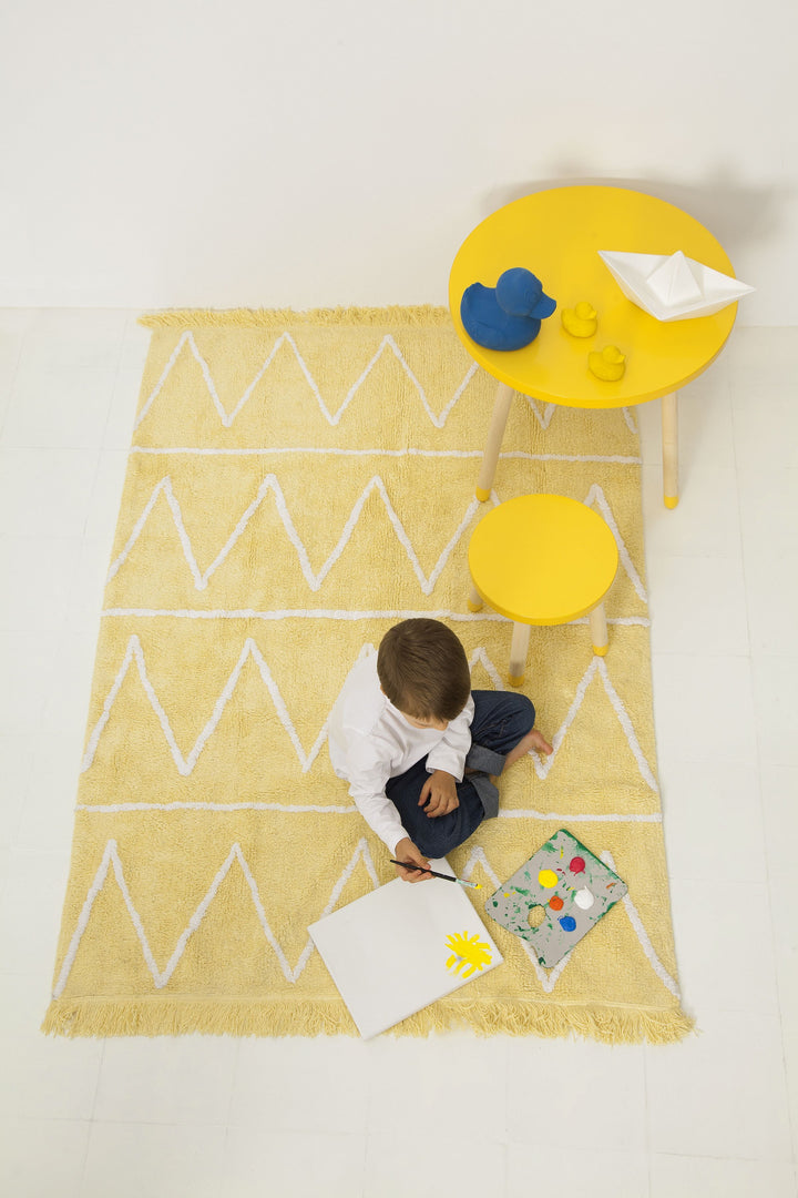 Hippy Rug in Yellow design by Lorena Canals