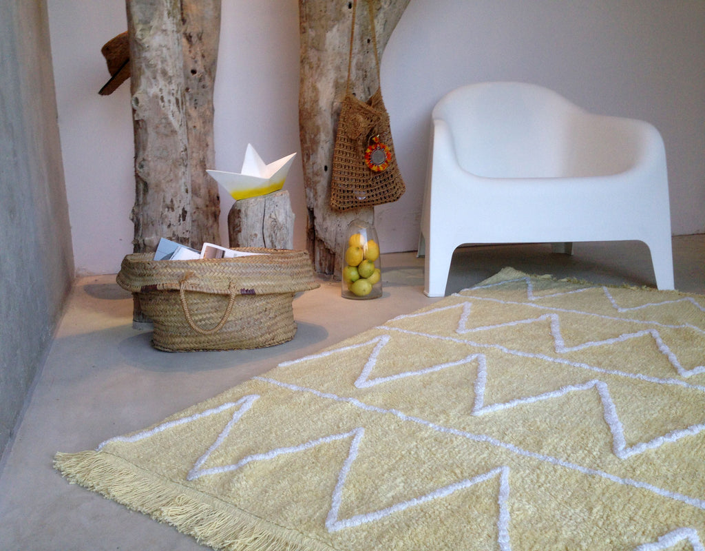 Hippy Rug in Yellow design by Lorena Canals