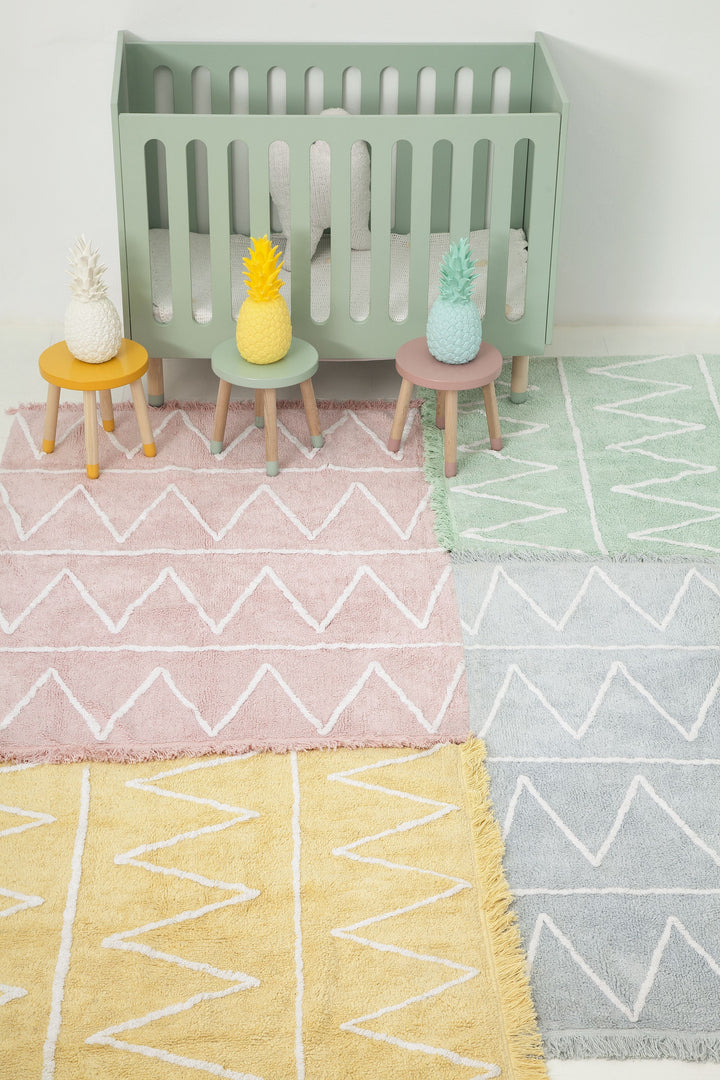 Hippy Rug in Yellow design by Lorena Canals