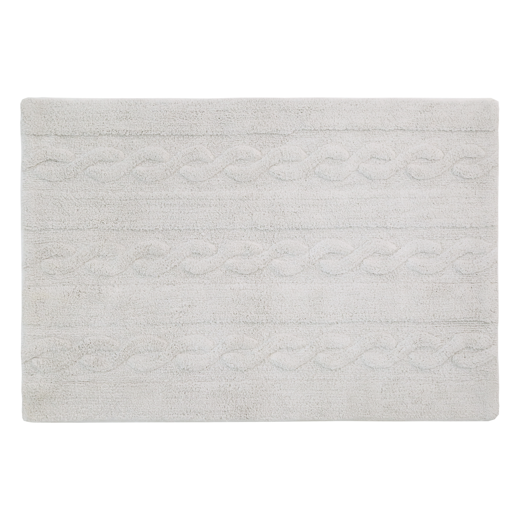 Braids Rug in Pearl Grey design by Lorena Canals