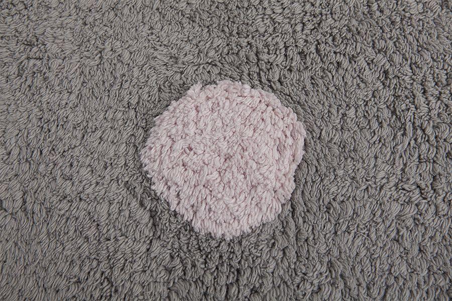 Polka Dots Rug in Grey & Pink design by Lorena Canals