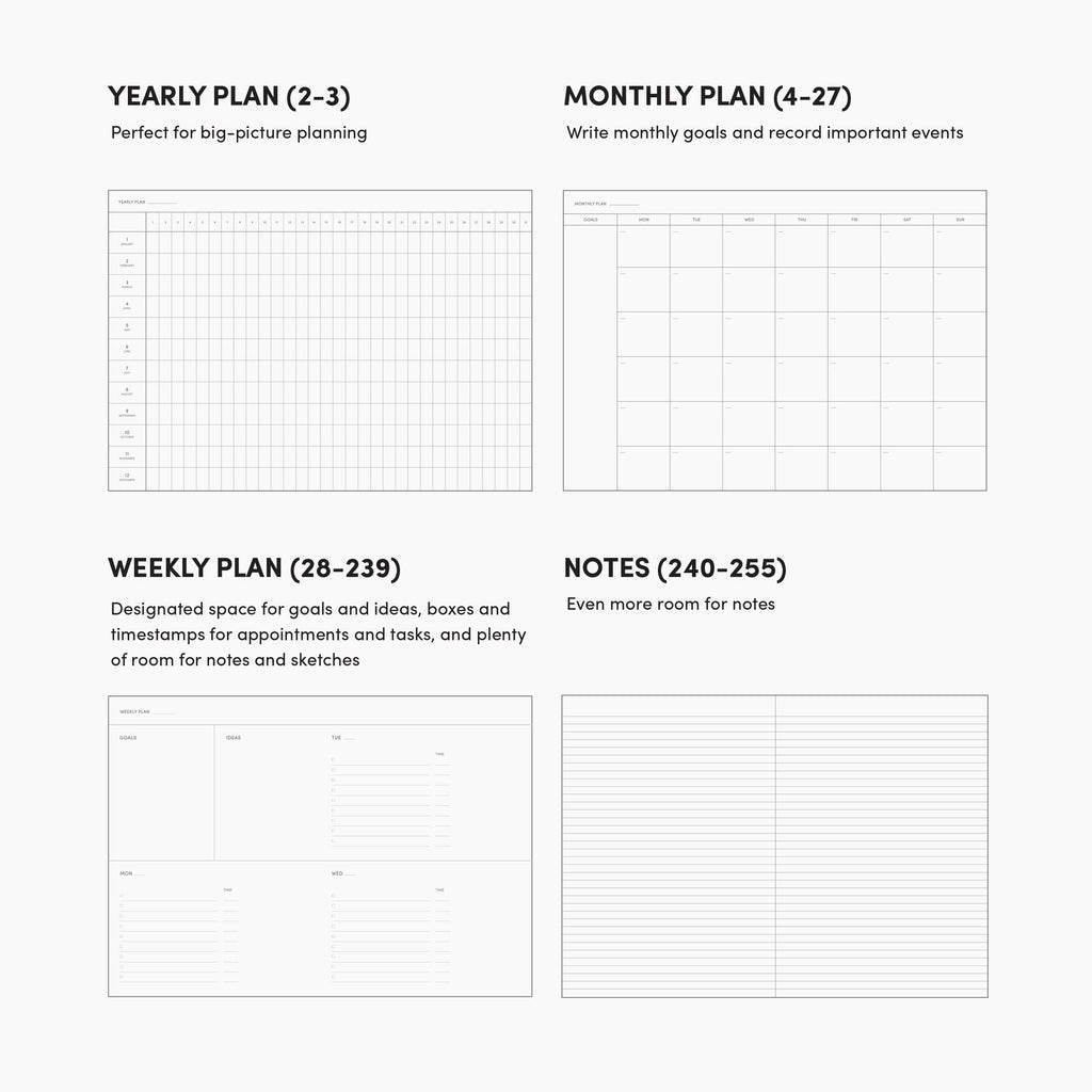 Concept Planner in Various Colors