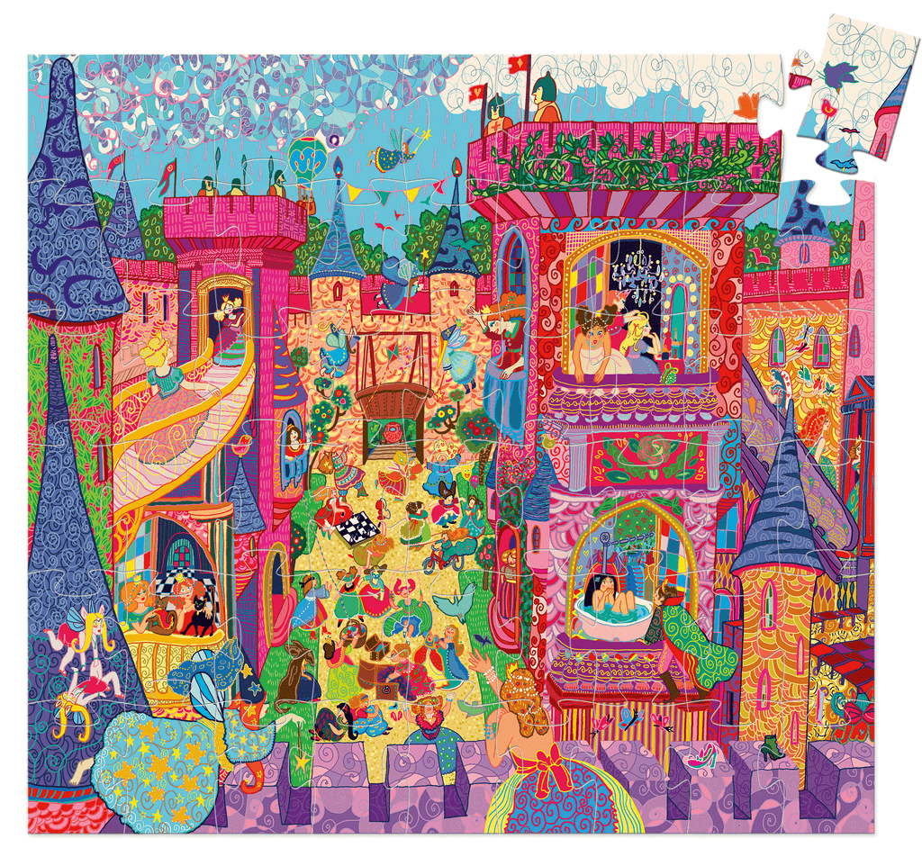 Silhouette Puzzles The Fairy Castle design by DJECO