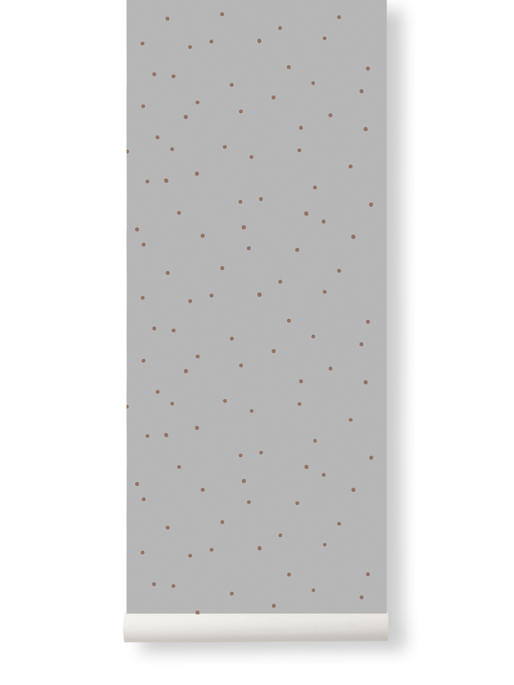 Dot Wallpaper in Grey by Ferm Living