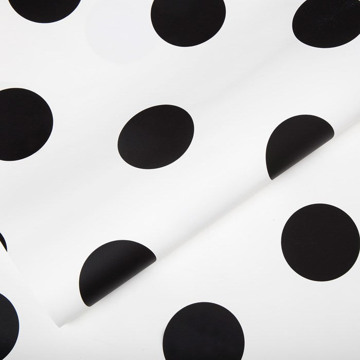Dotty Wallpaper in Black from the Kids Collection by Graham & Brown