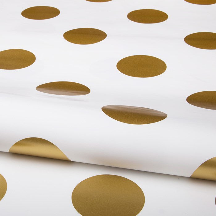 Dotty Wallpaper in Gold from the Kids Collection by Graham & Brown