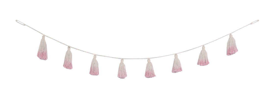 Pom Pom Garland Tie-Dye in Pink design by Lorena Canals