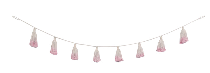 Pom Pom Garland Tie-Dye in Pink design by Lorena Canals