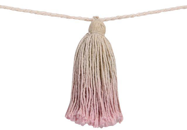 Pom Pom Garland Tie-Dye in Pink design by Lorena Canals
