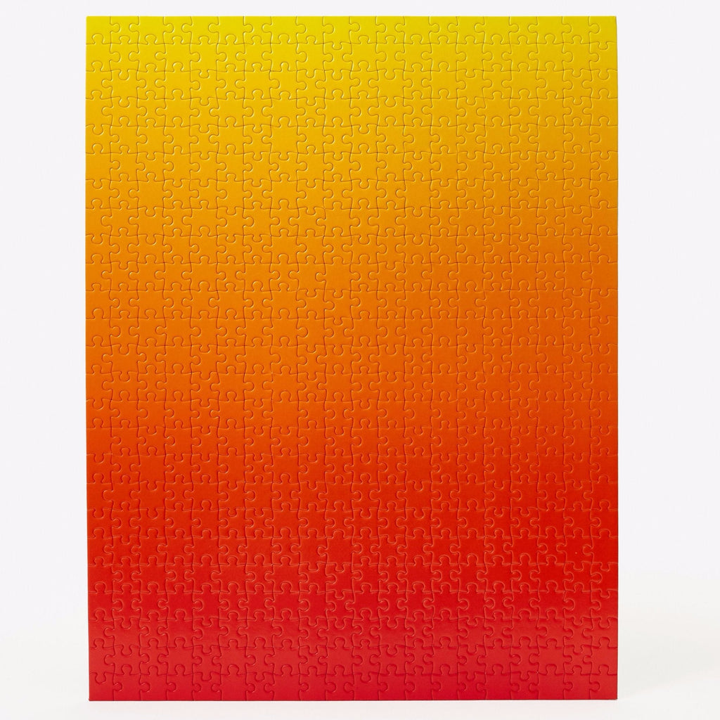 Gradient Puzzle in Red & Yellow design by Areaware