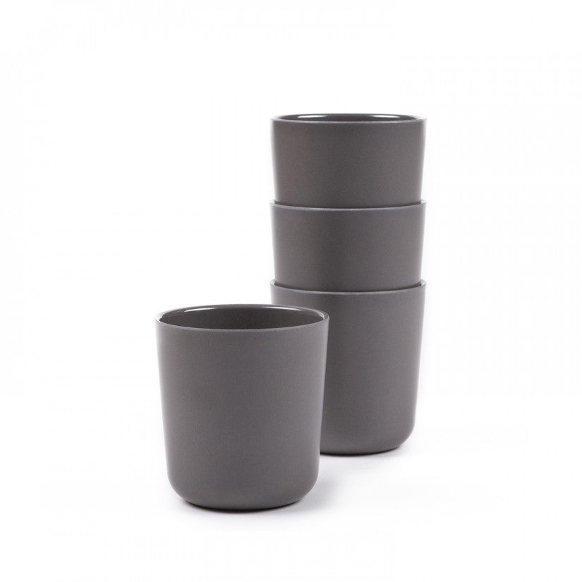 Gusto Bamboo Medium Cup in Various Colors (Set of 4) design by EKOBO