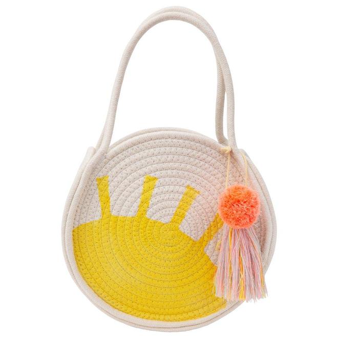 Sun Woven Cotton Rope Bag