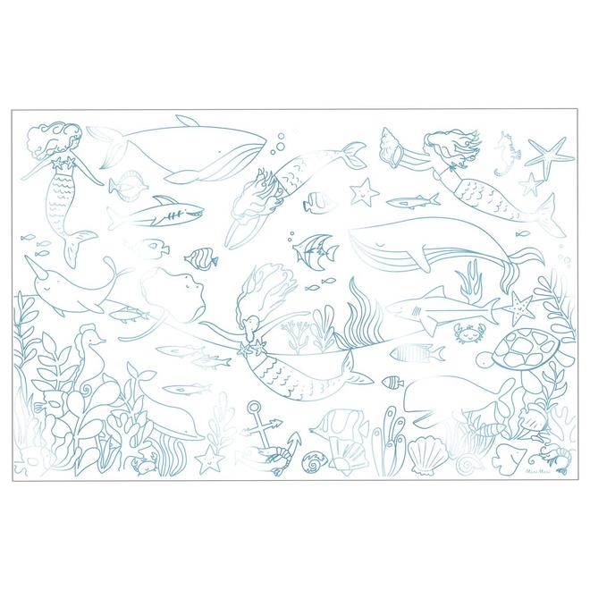 Mermaid Colouring Posters